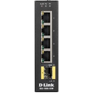 D-Link DIS-100G-5SW Industrial Gigabit Unmanaged Switch with SFP Slot