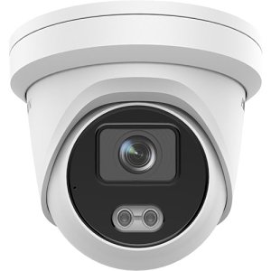 Hikvision DS-2CD2347G2-LU Pro Series ColorVu IP67 4MP IP Turret Camera, 2.8mm Fixed Lens, White
