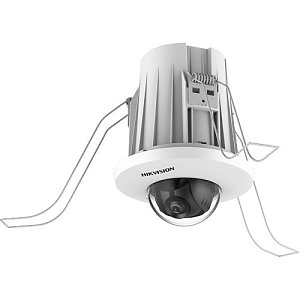 Hikvision DS-2CD2E43G2-U Pro Series AcuSense 4MP In-Ceiling Fixed Mini Dome WDR IP Camera, 2.8mm Lens, White