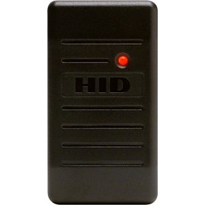 HID 6005BKB00 ProxPoint Plus Proximity Card Reader with Wiegand Output, Pigtail, Beep On, LED Normally Red, Reader Flashes Green on Tag Read, Black