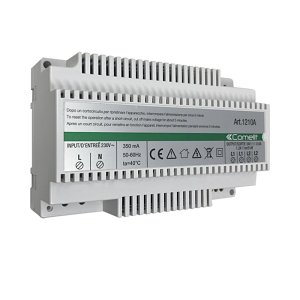 Comelit PAC 1210A Simplebus2 Power Supply Unit for Audio or Audio-Video System, 1-Input, 1-Output, 230V, 350mA, 50-60Hz