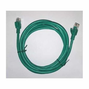 W Box WBXC6EGN2MP5 CAT6e Patch Cable, RJ45, 2m, Green, 5-Pack
