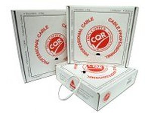 CQR CAB4 100M PVC 4 Core x 0.22 Stranded Alarm Cable Box, White