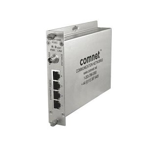 ComNet Ethernet-Over-Copper Extender With Pass-Through PoE