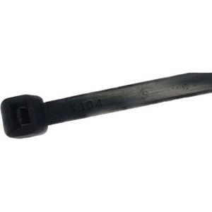 W Box WBXCT200BK Cable Tie, 200mm 4.8mm x, 24 Kgs, Black, 100-Pack