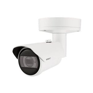 Hanwha XNO-C7083R Wisenet X Series, WDR IP67 4MP 2.8-10mm Motorized Varifocal Lens, IR 40M IP Bullet Camera, White