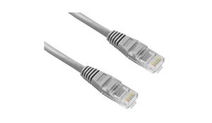 Connectix 003-3B5-030-01C Magic Patch Series CAT6 Patch Cable, RJ45 UPT, LSOH with Latch Protection Boot, 3m, Grey