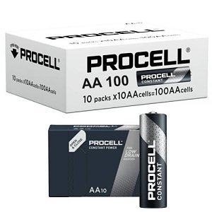 Procell MN1500 Intense Alkaline AA LR06 1.5V Batteries, 10-Pack