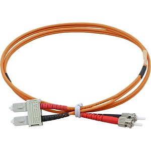 Connextix 005-648-010-01B ST-SC Multimode Duplex Fibre Optic Patch Cable, OM3-50/125, 1m, Orange
