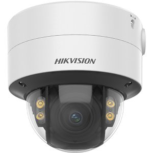 Hikvision DS-2CD2747G2T-LZS Pro Series ColorVu 4MP Motorized Varifocal Dome IP Camera, 2.8-12mm Lens