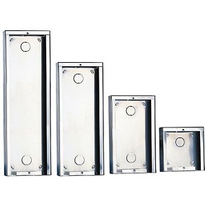 Comelit 3316-4 Powercom Series, 4-Module Surface-Mounted Housing, Stainless Steel