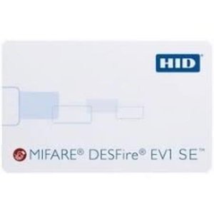 HID 3750CPGGMN MIFARE DESFire EV1 Card, Programmed Sio, 8K, Sequential Matching Encoded and Printed Numbers, No Slot Punch, White