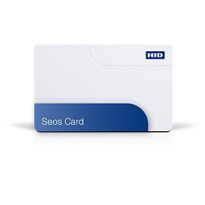 HID 5006PGGMN iCLASS Seos 8K Composite Card, Sio, Sequential Matching Encoded and Printed Numbers, No Slot Punch, White