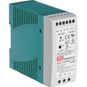 TRENDnet TI-M6024 60W Single Output Industrial  DIN-Rail Power Supply for Equipment