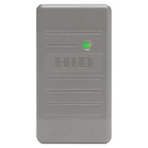 HID 6005BGL00 ProxPoint Plus Proximity Reader with Wiegand Output, Long Pigtail, Beep On, LED Normally Red, Reader Flashes Green on Tag Read, Classic Charcoal Gray