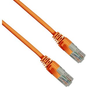 Connectix 003-3B5-030-07C Magic Patch Series CAT6 Patch Cable, RJ45 UPT, LSOH with Latch Protection Boot, 3m, Orange