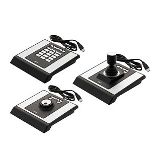 AXIS T8310 Video Surveillance Control Board Modular 3-Piece System, Includes Joystick, Keypad and Jog Dial Units
