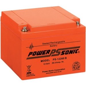 Power Sonic PS12260VDS-V0 General Purpose Series Rechargeable Sealed Lead Acid Battery 12V 26.0 AH