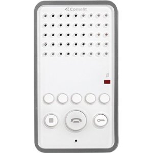 Comelit PAC 6203W Easycom Series Full Duplex Hands-Free 6-Button Intercom with Electronic Calling, ViP, White