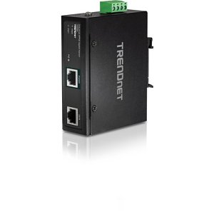TRENDnet TI-IG90 Hardened Industrial 90w Gigabit 4pPoE Injector,4-Pair Power Over Ethernet, PoE(15.4w), PoE+(30w), 4ppoe(90w)power, Ip30, Din-Rail/Wall Mount Included, 4-Pair PoE Up To 100m (328 Ft.),Ti-Ig90