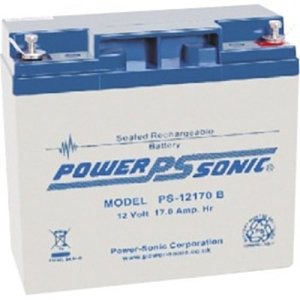 Power Sonic PS-12170VdS PS Series, 12V, 17Ah, Sealed Lead Acid Rechargable Battery, 20-Hr Rate Capacity