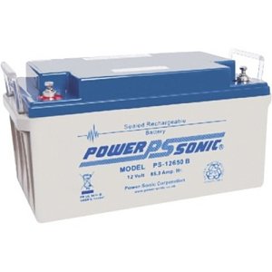 Power Sonic PS-12650VdS PS Series, 12V, 65Ah, Sealed Lead Acid Rechargable Battery, 20-Hr Rate Capacity