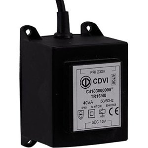 CDVI TR1640 16V AC 40VA Transformer for Centaur Series