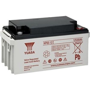 Yuasa NP65-12I Industrial NP Series, 12V 65Ah Valve Regulated Lead Acid Battery, 20-Hr Rate Capacity, General Purpose