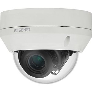 Hanwha HCV-6080 Wisenet HD Plus Series, WDR 2MP 3.2-10mm Motorized Varifocal Lens, HDoC Dome Camera, White
