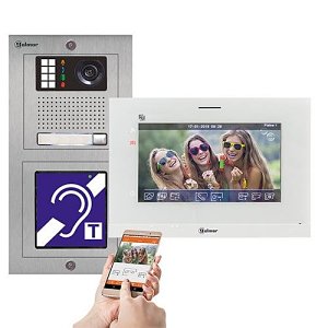 Golmar GNXERP/ART7WH NEXA stainless steel built-in ERP Video Kit 1 MonitorCall 7' ART7WH WIFI (BM + Memory)