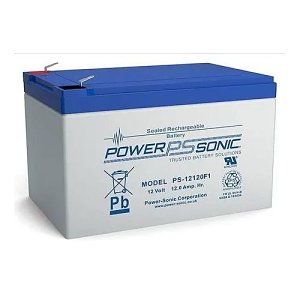 Power Sonic PS12120VDS-V0 General Purpose Series Rechargeable Sealed Lead Acid Battery 12V 12.0 AH