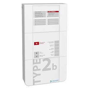 Neutronic TT2B-PR2, BAAS PR 2 zones, Type 2B Alarm Equipment, 230 Vac Power Supply and Integrated 12V 600mAh Batteries, 265 x 150 x 53 mm