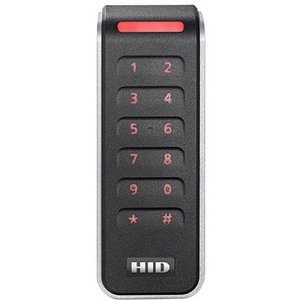 HID 20KTKS-01-00001H Signo 20K Mullion Keypad Reader with Terminal Strip, Seos Profile, Wiegand, 4bit Message, Black/Silver