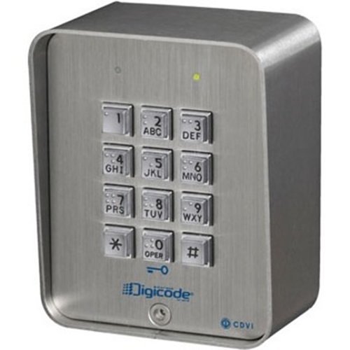 CDVI CBB Digicode Self Contained Surface Mount Keypad with Braille Buttons