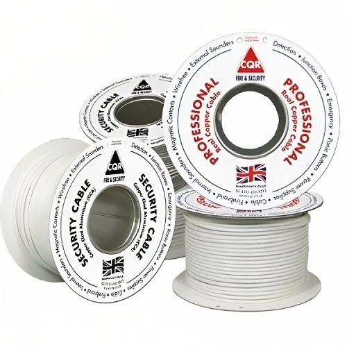 CQR CABS4HF 500M Type 2 LSZH Screened 4 Core Professional Halogene-Free Cable, White