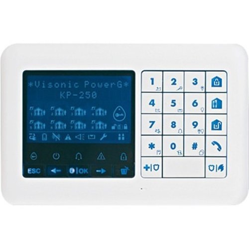 Visonic PowerG 0-103398 Keypad with Less LCD Kp-250 Pg2 Fr Incert