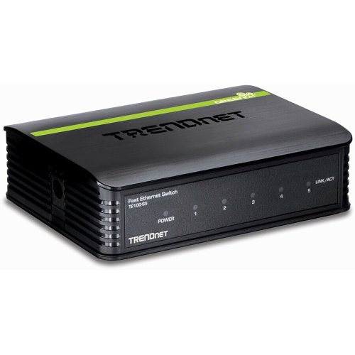 TRENDnet TE100-S5 5-Port 10/100Mbps GREENnet Switch