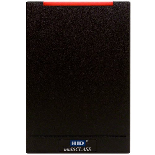 HID 920PTNTEK00000 multiCLASS RP40 Smart Card Reader, Standard Prox, Wiegand, Terminal, Standard 1 Security Profile, Standard 1 Security, LED Red, Flash Green, Buzzer On, Black