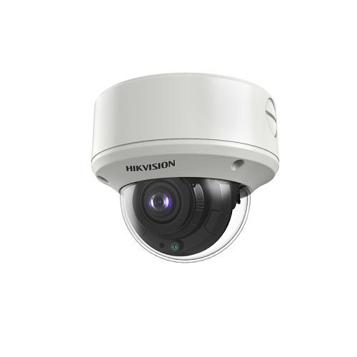 Hikvision DS-2CE5AH8T-AVPIT3ZF Pro Series Ultra Low Light IP67 5MP IR 60M HDoC Dome Camera, 2.7-13.5mm Motorized Varifocal Lens, White