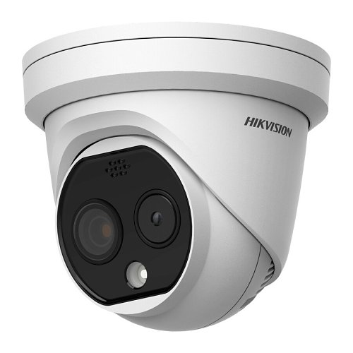 Hikvision DS-2TD1217-3-PA HeatPro Series 4MP IR Turret IP Camera, 3.1mm Fixed Lens, White