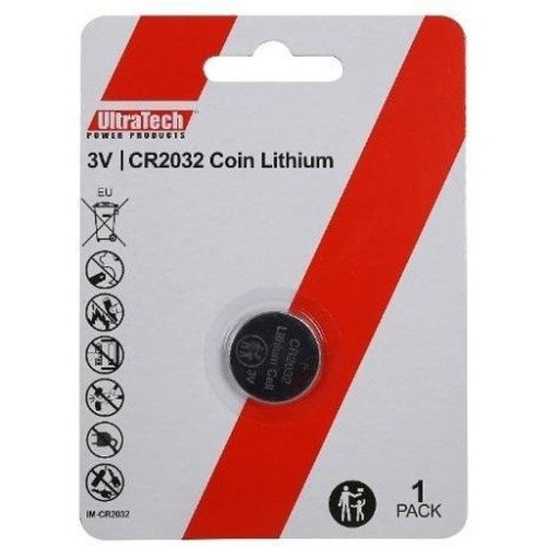 Ultratech CR2032  3V 0.22Ah Lithium Battery