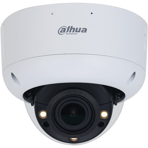Dahua IPC-HDBW5449R1-ZE-LED WizSense Series, IP67 5MP 2.7–12mm Motorized Varifocal Lens, IR 40M IP Turret Camera, White