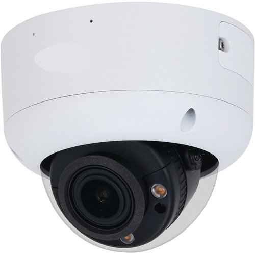 Dahua IPC-HDBW5449R1-ZE-LED WizSense Series, IP67 5MP 2.7–12mm Motorized Varifocal Lens, IR 40M IP Turret Camera, White