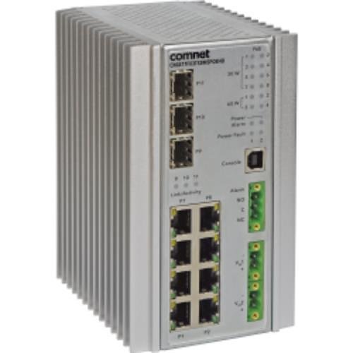 ComNet CNGE11FX3TX8MSPoE Hardened 11 Port 1000Mbps Managed Switch