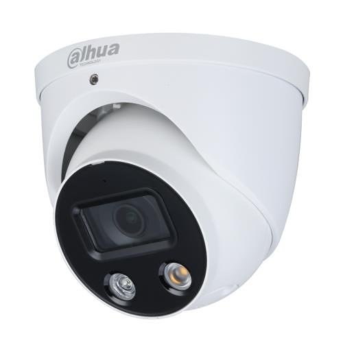 Dahua IPC-HDW3449H-AS-PV WizSense Series, IP67 4MP 2.8mm Fixed Lens, IR 30M Active Deterrence IP Dome Camera, White