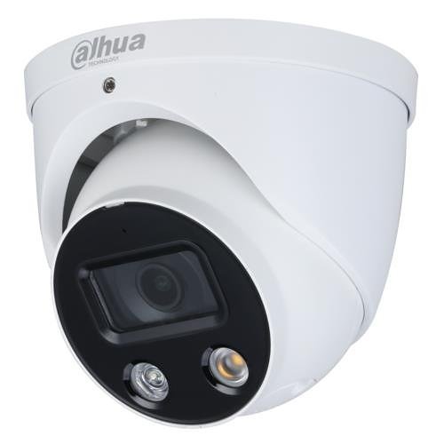 Dahua IPC-HDW3849H-AS-PV WizSense Series, IP67 8MP 2.8mm Fixed Lens, IR 30M Active Deterrence IP Turret Camera, White
