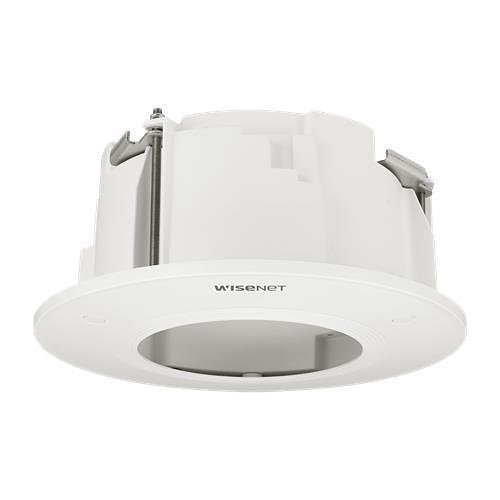 Hanwha SHD-1600FPW In-Ceiling Plenum Flush Mount for Select XNF, XND, XNV and PNV Series Cameras, White