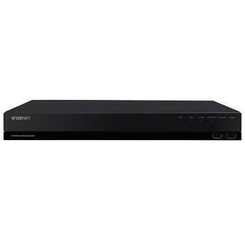 Hanwha WRN-810S Wisenet Wave Series, 4K 4-Channel 80Mbps 1U 1TB HDD NVR with 8 PoE Ports