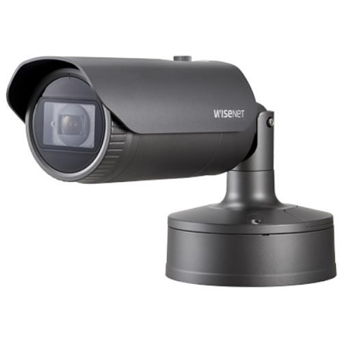 Hanwha XNO-6080R Wisenet X Series, WDR IP67 2MP 2.8-12mm Motorized Varifocal Lens, IR 50M IP Bullet Camera, Grey