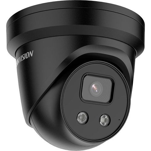 Hikvision DS-2CD2346G2-IU Pro Series AcuSense IP67 4MP IR 30M IP Turret Camera, 2.8mm Fixed Lens, Black